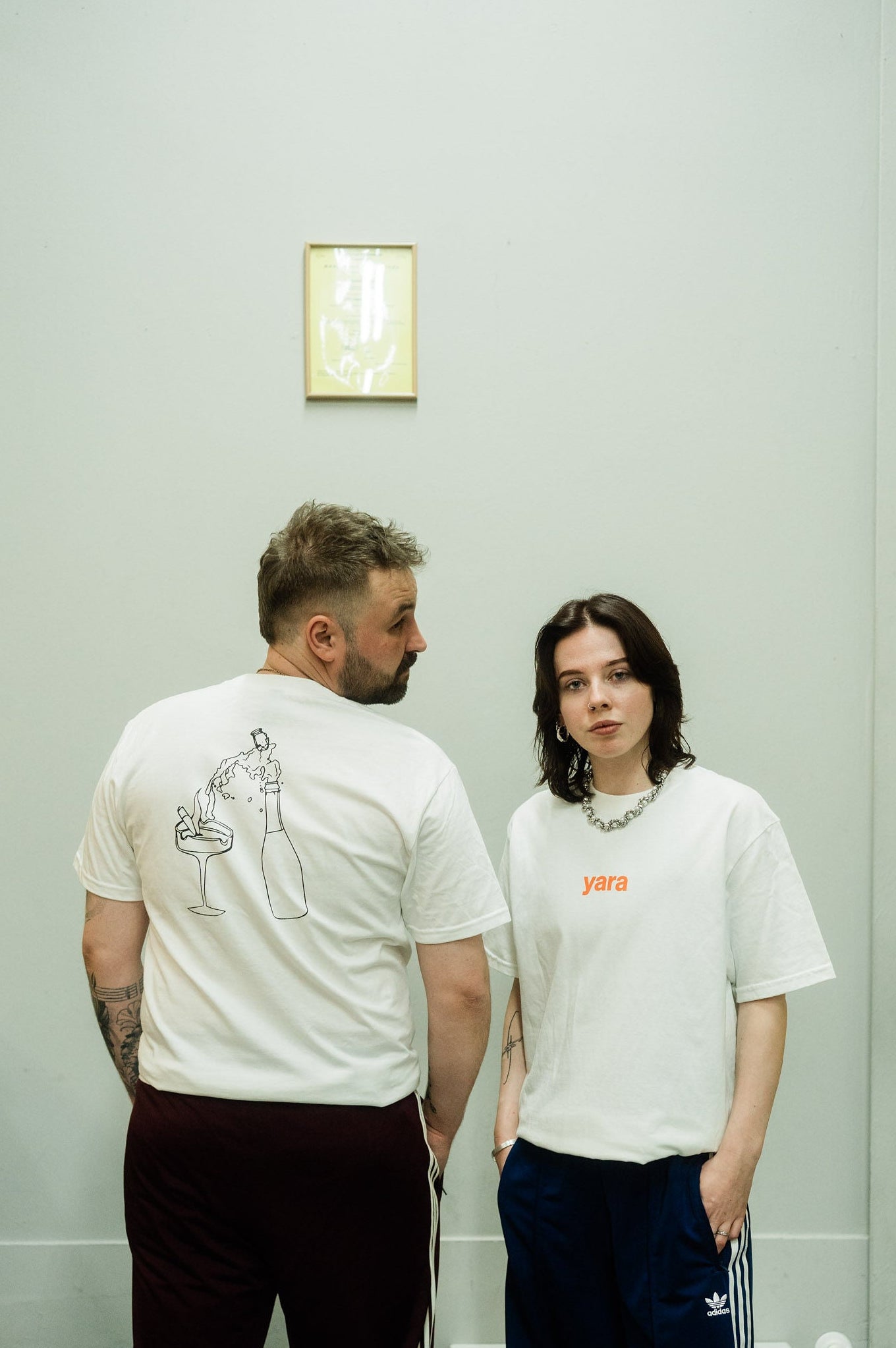 siebdruck t-shirt mit backprint