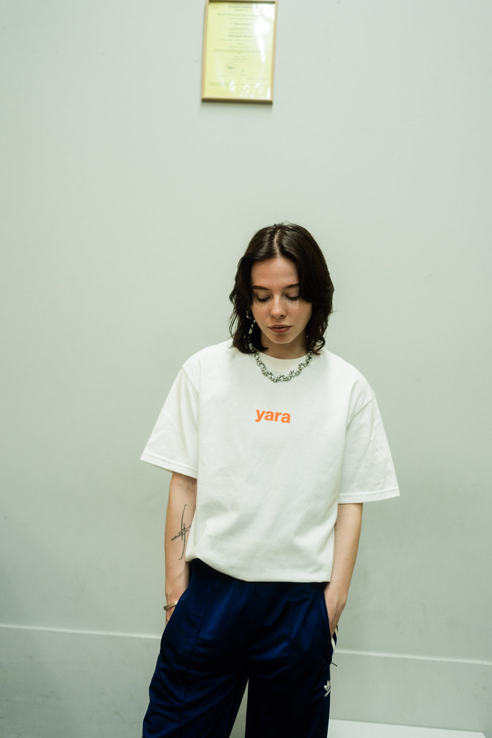 siebdruck t-shirt mit backprint